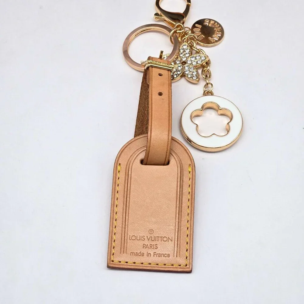 Authentic Louis Vuitton Luggage Tag with Unbranded Keycharm, Keychain, Bagcharm - Picture 4 of 8